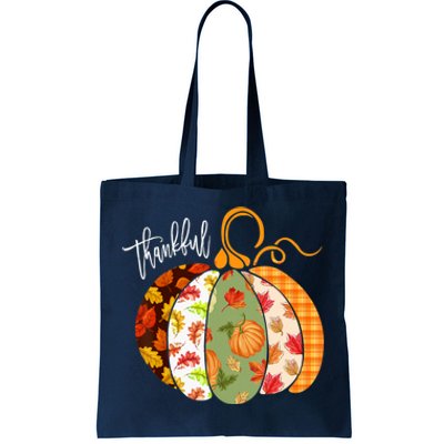 Thankful Pumpkin Fall Autumn Cute Halloween Tote Bag