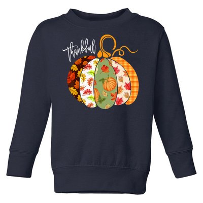 Thankful Pumpkin Fall Autumn Cute Halloween Toddler Sweatshirt