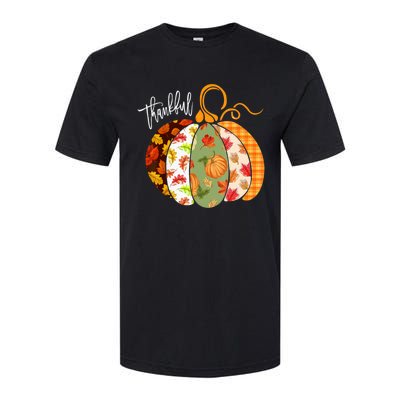 Thankful Pumpkin Fall Autumn Cute Halloween Softstyle CVC T-Shirt