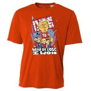 Trump Politician Football Parody Cooling Performance Crew T-Shirt