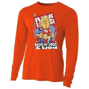 Trump Politician Football Parody Cooling Performance Long Sleeve Crew