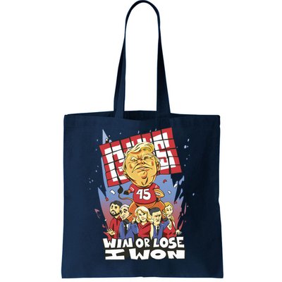 Trump Politician Football Parody Tote Bag