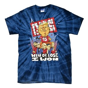 Trump Politician Football Parody Tie-Dye T-Shirt