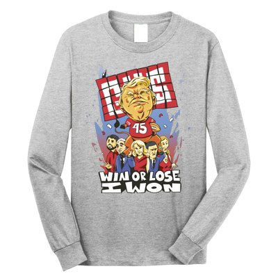 Trump Politician Football Parody Long Sleeve Shirt