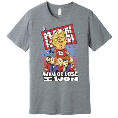 Trump Politician Football Parody Premium T-Shirt