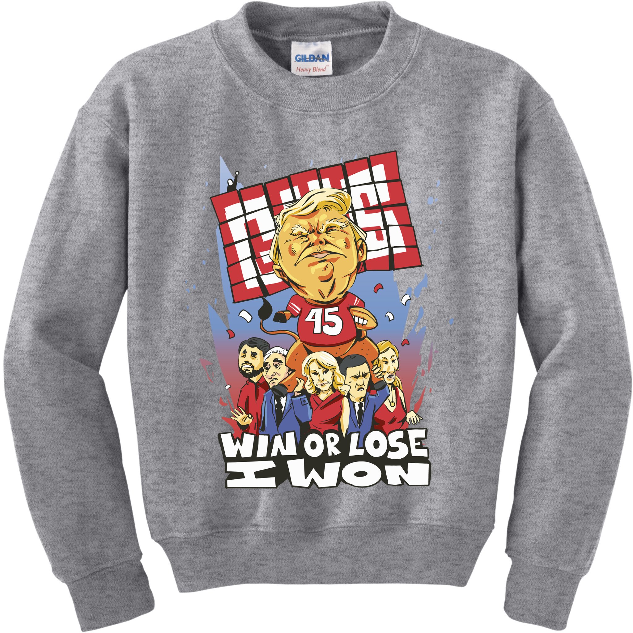 Trump Politician Football Parody Kids Sweatshirt