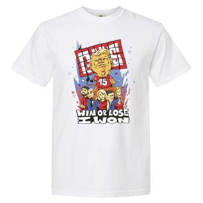 Trump Politician Football Parody Garment-Dyed Heavyweight T-Shirt