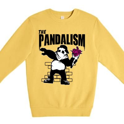 The Pandalism Funny Panda Parody Premium Crewneck Sweatshirt