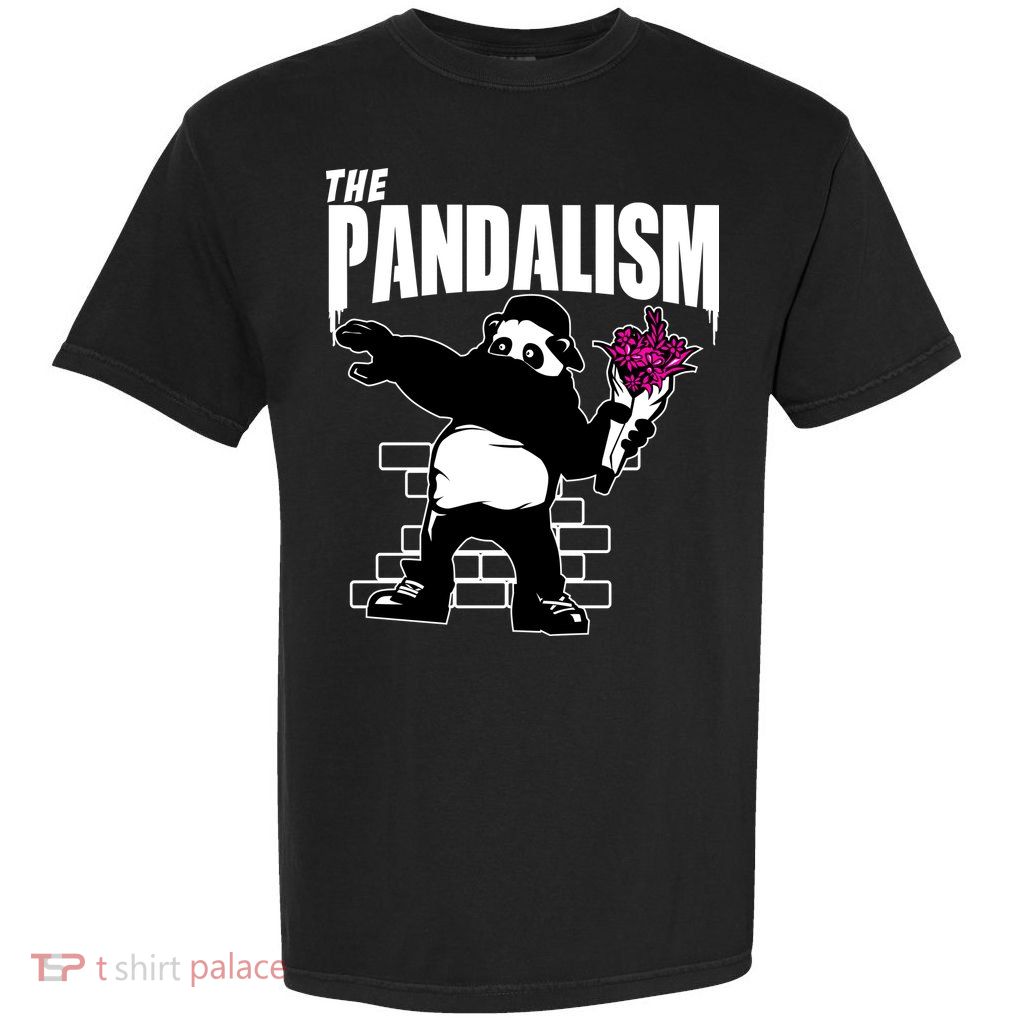 The Pandalism Funny Panda Parody Garment-Dyed Heavyweight T-Shirt