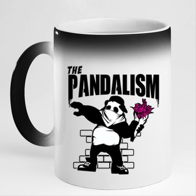 The Pandalism Funny Panda Parody 11oz Black Color Changing Mug