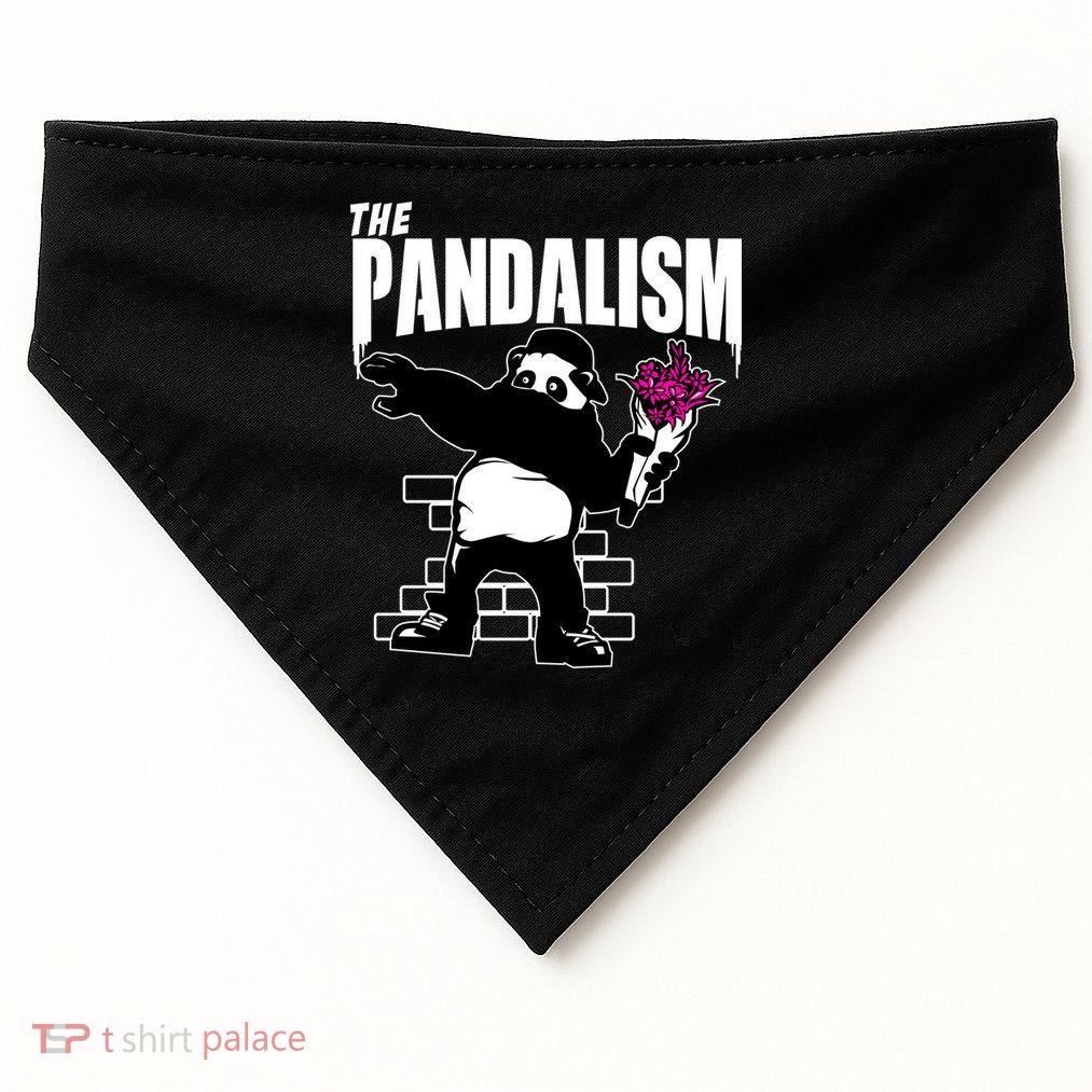 The Pandalism Funny Panda Parody USA-Made Doggie Bandana