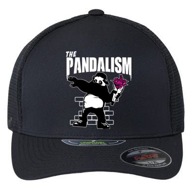 The Pandalism Funny Panda Parody Flexfit Unipanel Trucker Cap