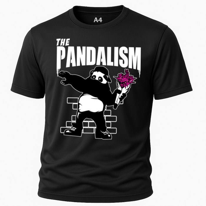 The Pandalism Funny Panda Parody Cooling Performance Crew T-Shirt
