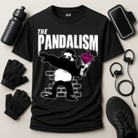 The Pandalism Funny Panda Parody Cooling Performance Crew T-Shirt
