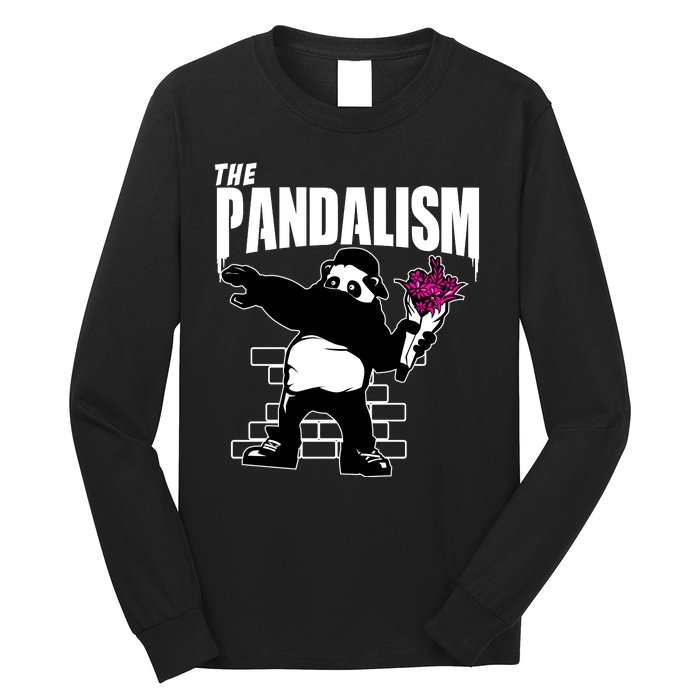 The Pandalism Funny Panda Parody Long Sleeve Shirt