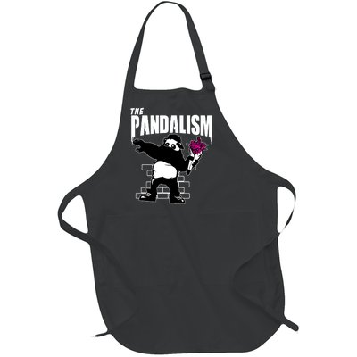 The Pandalism Funny Panda Parody Full-Length Apron With Pockets