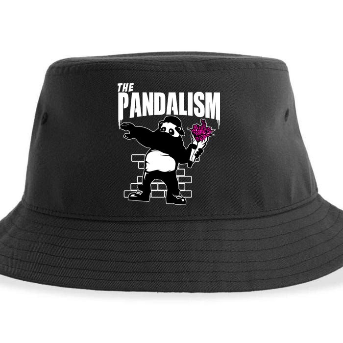 The Pandalism Funny Panda Parody Sustainable Bucket Hat