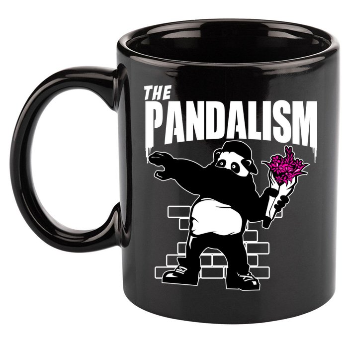 The Pandalism Funny Panda Parody 11oz C Handle Ceramic Mug