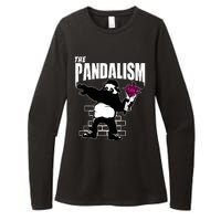 The Pandalism Funny Panda Parody Womens CVC Long Sleeve Shirt