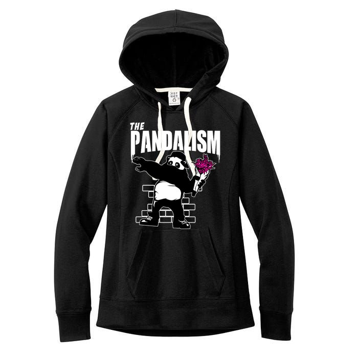 The Pandalism Funny Panda Parody Women's Fleece Hoodie