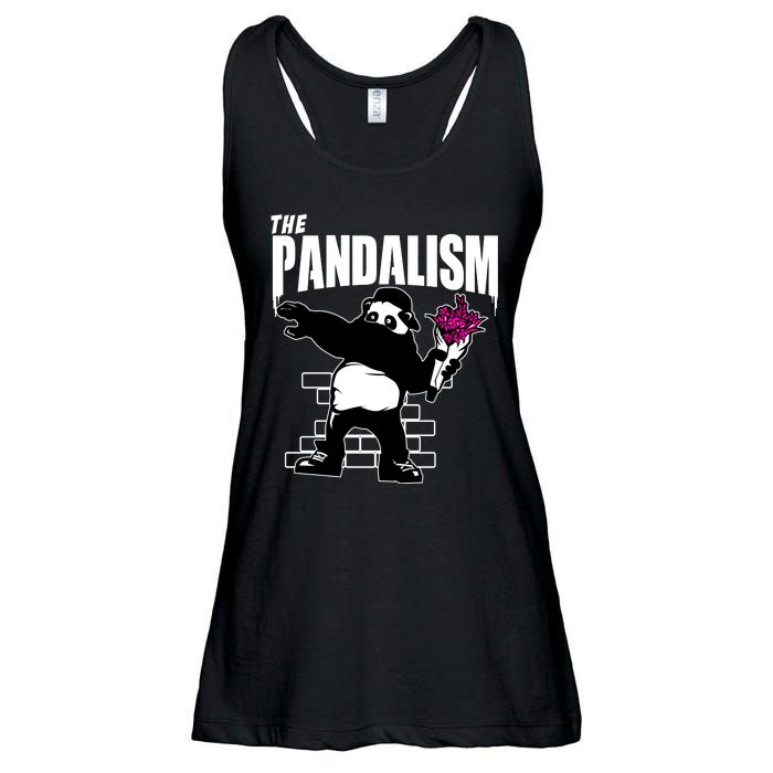 The Pandalism Funny Panda Parody Ladies Essential Flowy Tank