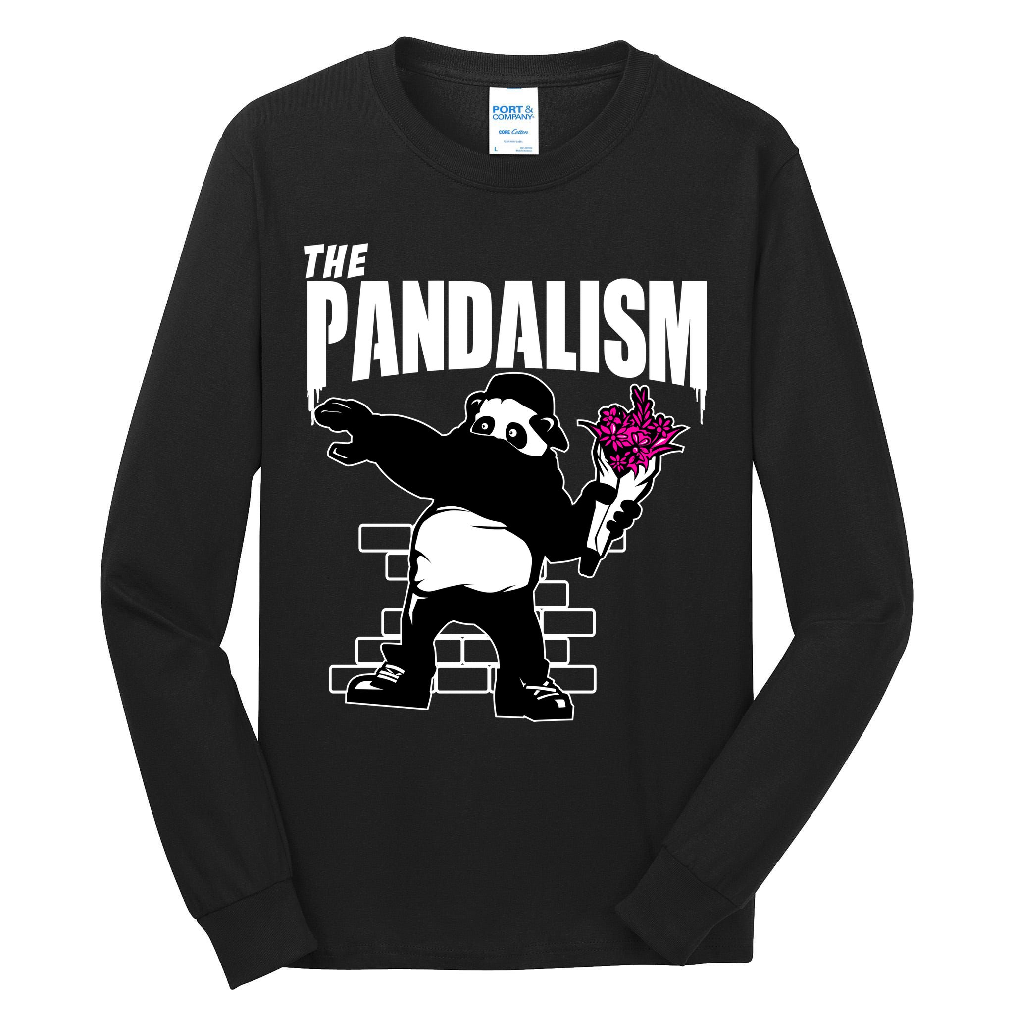 The Pandalism Funny Panda Parody Tall Long Sleeve T-Shirt