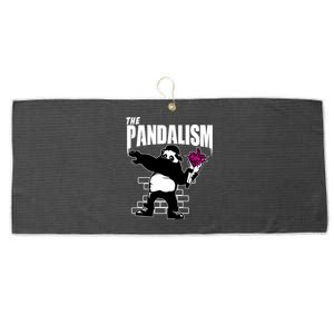 The Pandalism Funny Panda Parody Large Microfiber Waffle Golf Towel