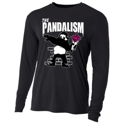 The Pandalism Funny Panda Parody Cooling Performance Long Sleeve Crew