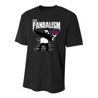 The Pandalism Funny Panda Parody Youth Performance Sprint T-Shirt