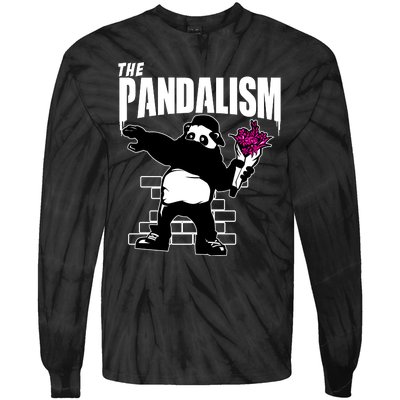 The Pandalism Funny Panda Parody Tie-Dye Long Sleeve Shirt