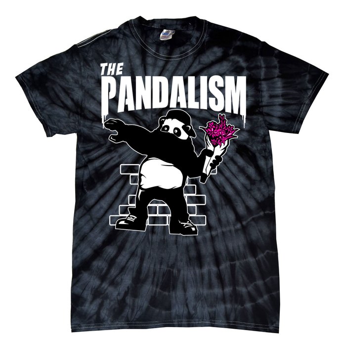 The Pandalism Funny Panda Parody Tie-Dye T-Shirt