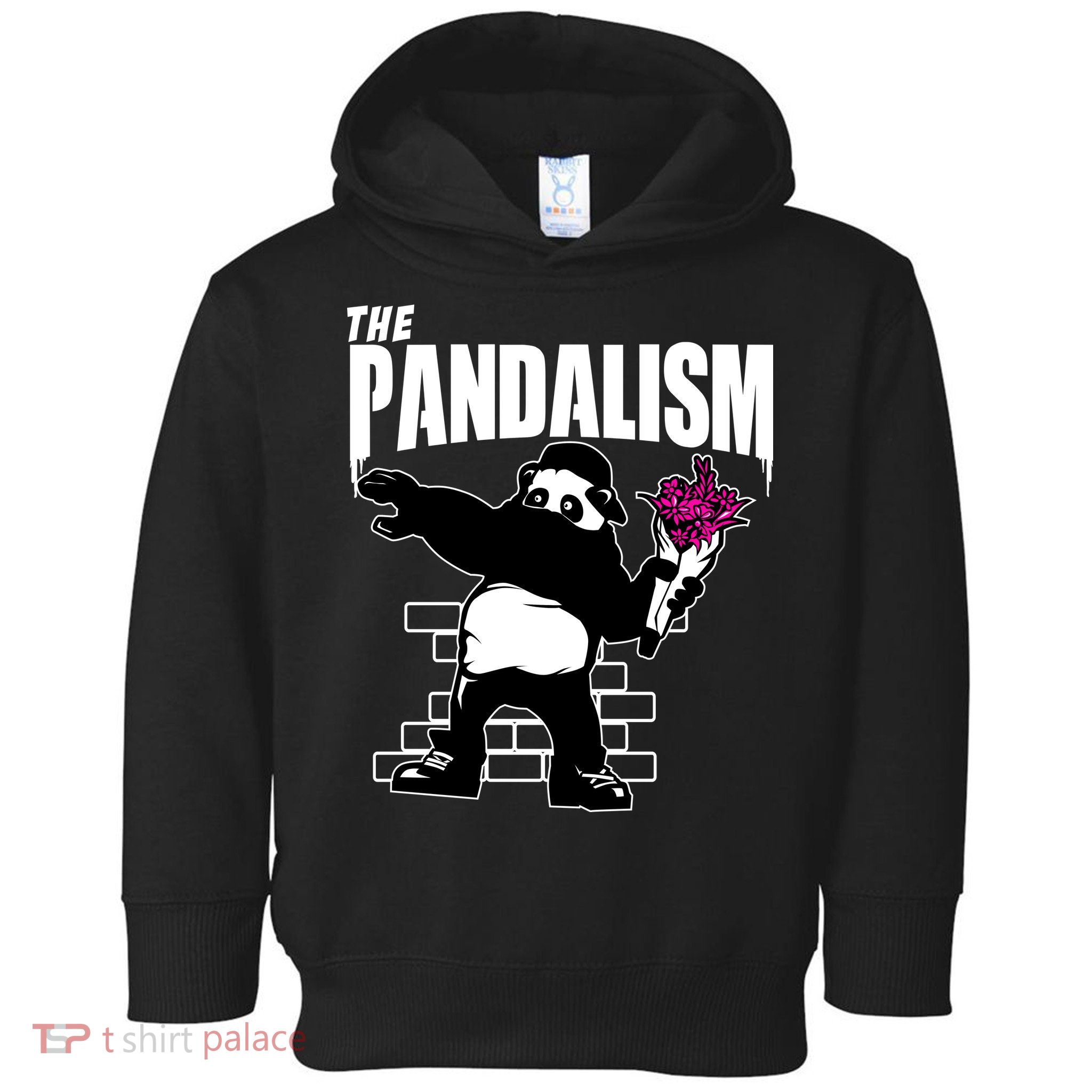 The Pandalism Funny Panda Parody Toddler Hoodie