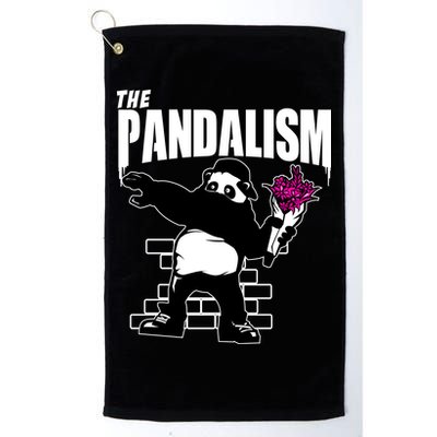 The Pandalism Funny Panda Parody Golf Towel