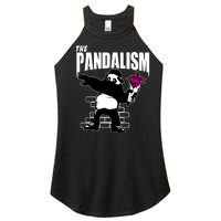 The Pandalism Funny Panda Parody Women's Perfect Tri Rocker Tank