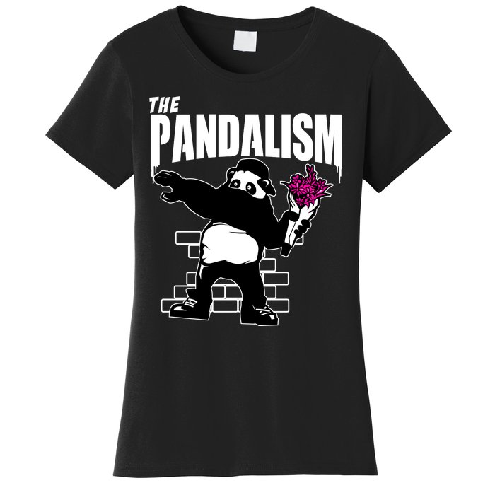 The Pandalism Funny Panda Parody Women's T-Shirt