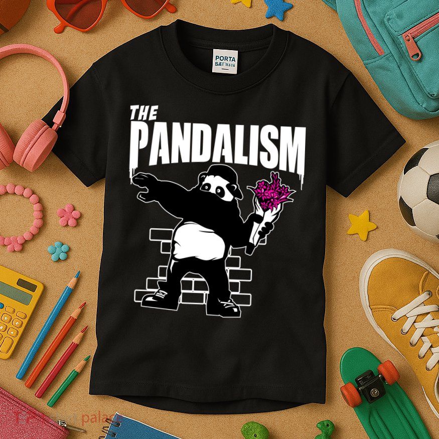 The Pandalism Funny Panda Parody Kids T-Shirt