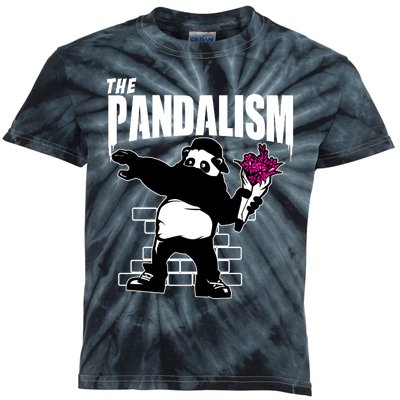 The Pandalism Funny Panda Parody Kids Tie-Dye T-Shirt