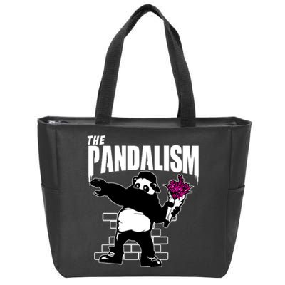 The Pandalism Funny Panda Parody Zip Tote Bag