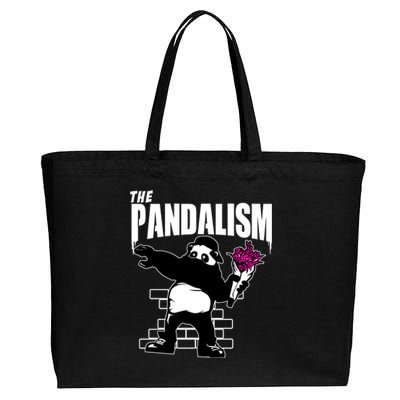 The Pandalism Funny Panda Parody Cotton Canvas Jumbo Tote