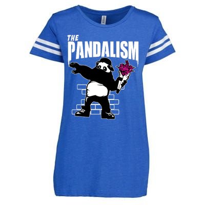 The Pandalism Funny Panda Parody Enza Ladies Jersey Football T-Shirt