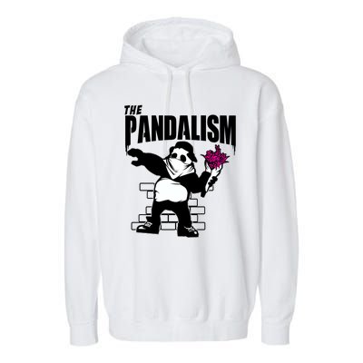 The Pandalism Funny Panda Parody Garment-Dyed Fleece Hoodie