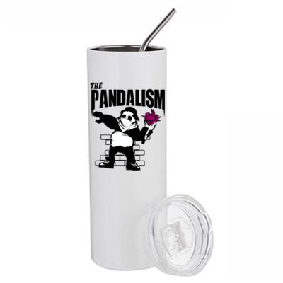 The Pandalism Funny Panda Parody Stainless Steel Tumbler