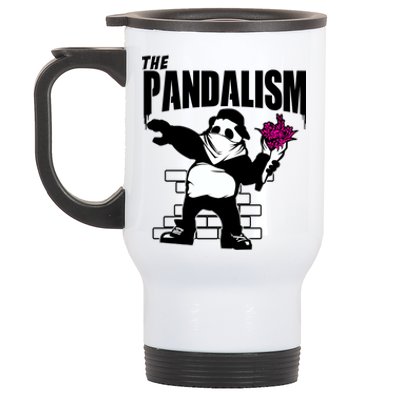 The Pandalism Funny Panda Parody Stainless Steel Travel Mug