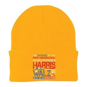 The Purpose Fotr This Post Menopausal Female Harris Walz 24 Knit Cap Winter Beanie