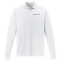 Too Pretty For A Job Performance Long Sleeve Polo