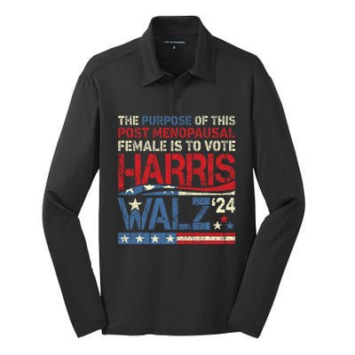 The Purpose Fotr This Post Menopausal Female Harris Walz 24 Silk Touch Performance Long Sleeve Polo