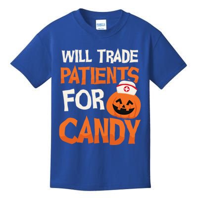 Trade Patients For Candy Design Halloween Nurse Cool Gift Kids T-Shirt