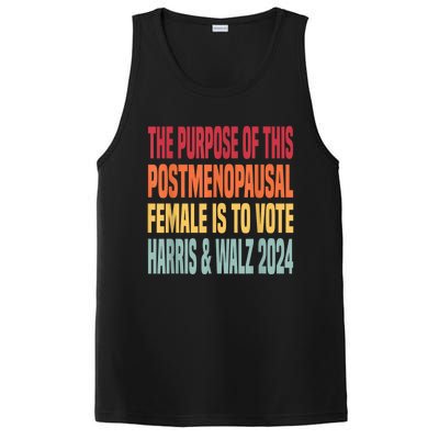 The Purpose Fotr This Post Menopausal Female Harris Walz 24 (1) PosiCharge Competitor Tank