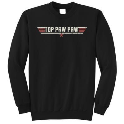 Top Pawpaw Funny Vintage Gift Father Grandpa Father's Day Sweatshirt