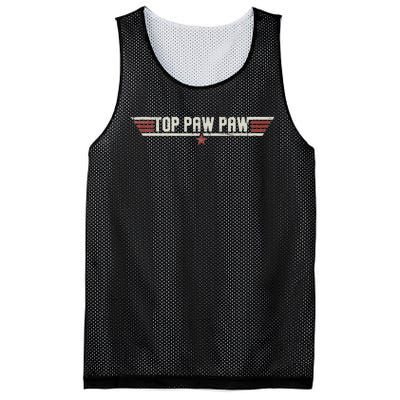 Top Pawpaw Funny Vintage Gift Father Grandpa Father's Day Mesh Reversible Basketball Jersey Tank